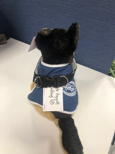 Load image into Gallery viewer, Little Poppet Litchi Leather Policed themed Pet Bandanas with Clip