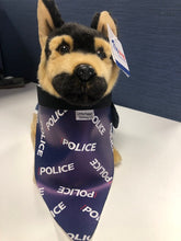 Load image into Gallery viewer, Little Poppet Litchi Leather Policed themed Pet Bandanas with Clip
