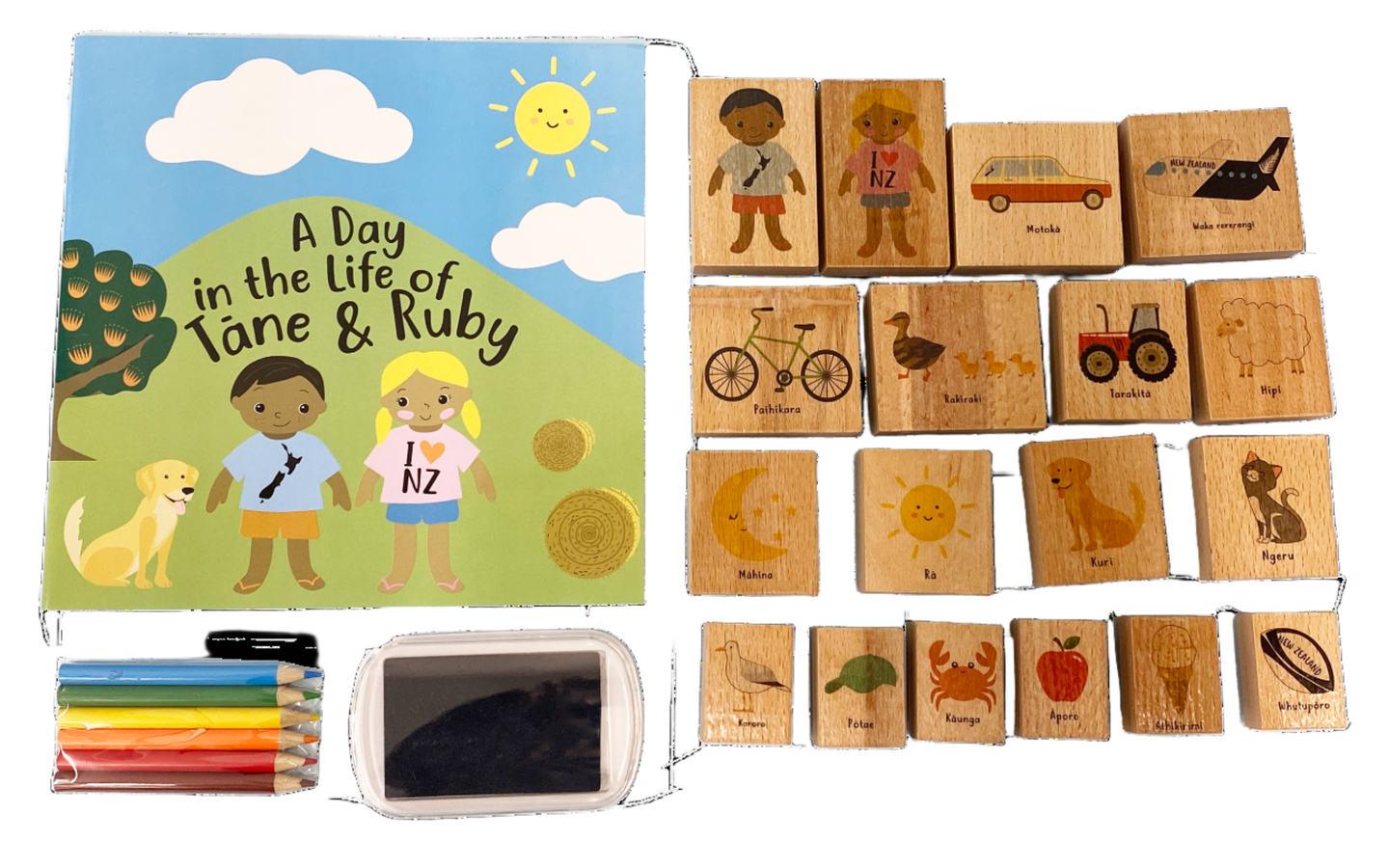 Moana Rd  Stamp Activity Kit A Day in the Life of Ruby & Tane