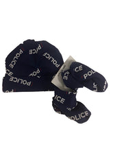 Load image into Gallery viewer, Little Poppet Baby Beanie - Police themed