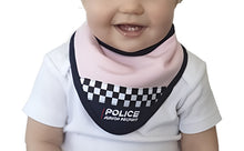 Load image into Gallery viewer, Little Poppet Police Dribble Bib