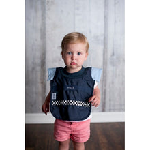 Load image into Gallery viewer, Little Poppet Police Baby Bib - Sleeved