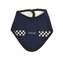 Load image into Gallery viewer, Little Poppet Police Dribble Bib