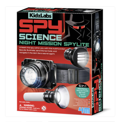 Kidzlab Spy Science Night Mission Spy Light