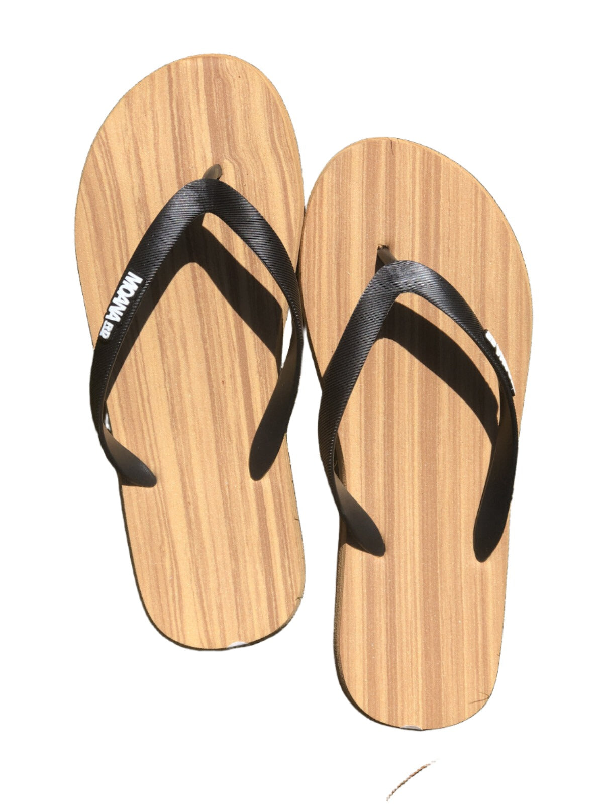 Moana Rd Wooden look Jandals