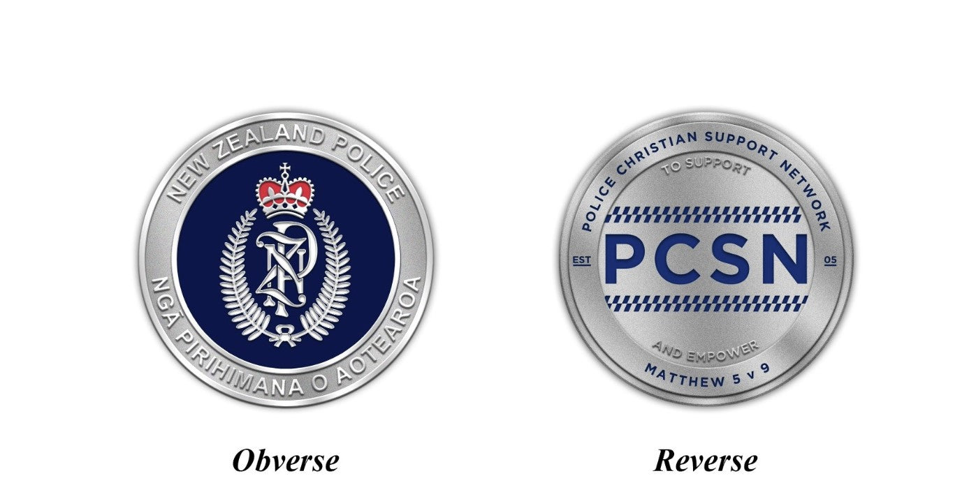 Police Christian Support Network Challenge Coins