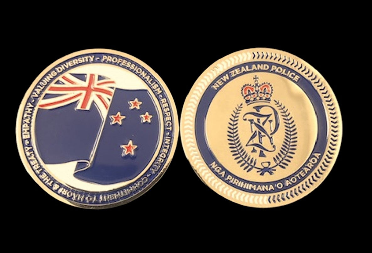 Challenge Coins- NZ Flag – The Cop Shop